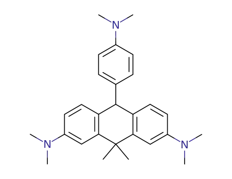 Molecular Structure of 13080-52-9 (2,7-Anthracenediamine,
10-[4-(dimethylamino)phenyl]-9,10-dihydro-N,N,N',N',9,9-hexamethyl-)