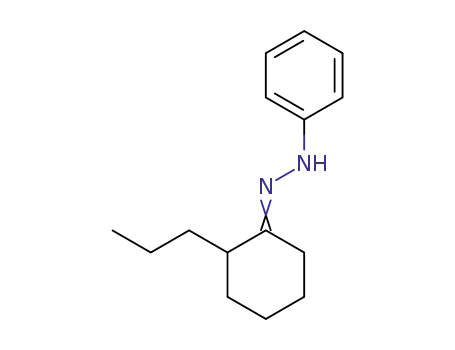Molecular Structure of 1145-06-8 (Cyclohexanone, 2-propyl-, phenylhydrazone)