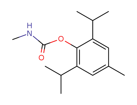 Molecular Structure of 6423-48-9 (Phenol, 4-methyl-2,6-bis(1-methylethyl)-, methylcarbamate)