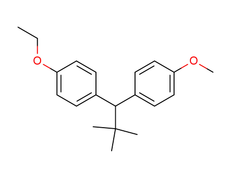 Molecular Structure of 62897-75-0 (Benzene, 1-ethoxy-4-[1-(4-methoxyphenyl)-2,2-dimethylpropyl]-)