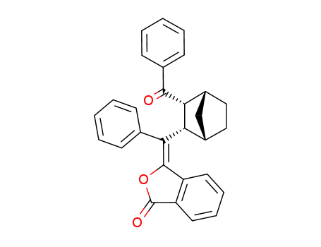 Molecular Structure of 63688-81-3 (1(3H)-Isobenzofuranone,
3-[(3-benzoylbicyclo[2.2.1]hept-2-yl)phenylmethylene]-)