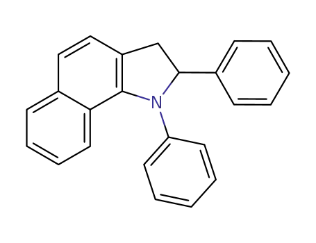 Molecular Structure of 64345-68-2 (1H-Benz[g]indole, 2,3-dihydro-1,2-diphenyl-)
