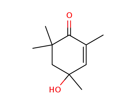 Molecular Structure of 30182-14-0 (2-Cyclohexen-1-one, 4-hydroxy-2,4,6,6-tetramethyl-)