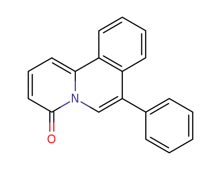 Molecular Structure of 61259-59-4 (4H-Benzo[a]quinolizin-4-one, 7-phenyl-)