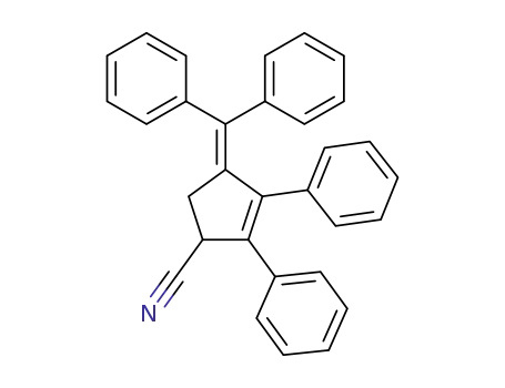 Molecular Structure of 61638-19-5 (2-Cyclopentene-1-carbonitrile, 4-(diphenylmethylene)-2,3-diphenyl-)
