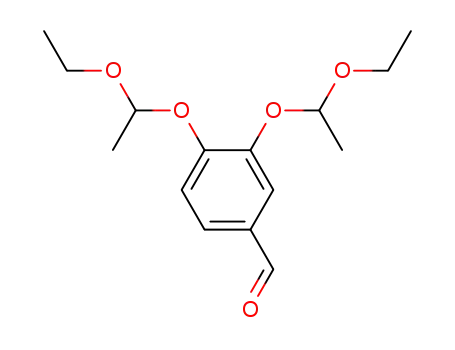 Molecular Structure of 61854-90-8 (Benzaldehyde, 3,4-bis(1-ethoxyethoxy)-)