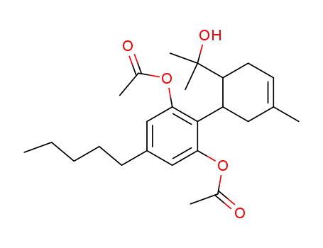 1,3-Benzenediol,
2-[6-(1-hydroxy-1-methylethyl)-3-methyl-3-cyclohexen-1-yl]-5-pentyl-,
1,3-diacetate, cis-