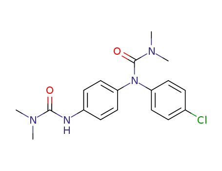 Molecular Structure of 63297-42-7 (Urea,
N-(4-chlorophenyl)-N-[4-[[(dimethylamino)carbonyl]amino]phenyl]-N',N'-
dimethyl-)