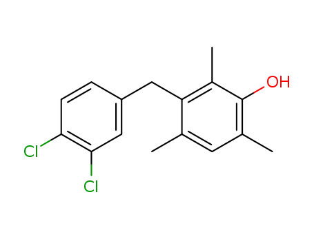 Molecular Structure of 61259-72-1 (Phenol, 3-[(3,4-dichlorophenyl)methyl]-2,4,6-trimethyl-)