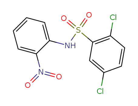 Molecular Structure of 61072-85-3 (Benzenesulfonamide, 2,5-dichloro-N-(2-nitrophenyl)-)