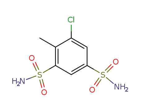 Molecular Structure of 14266-36-5 (1,3-Benzenedisulfonamide,5-chloro-4-methyl-)