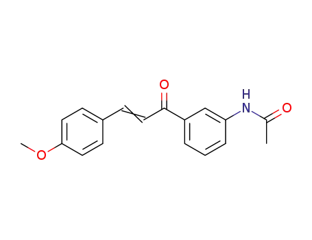 Molecular Structure of 54512-72-0 (Acetamide, N-[3-[3-(4-methoxyphenyl)-1-oxo-2-propenyl]phenyl]-)