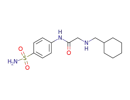 Molecular Structure of 64877-27-6 (Acetamide, N-[4-(aminosulfonyl)phenyl]-2-[(cyclohexylmethyl)amino]-)