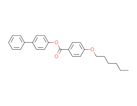 Molecular Structure of 55673-05-7 (Benzoic acid, 4-(hexyloxy)-, [1,1'-biphenyl]-4-yl ester)