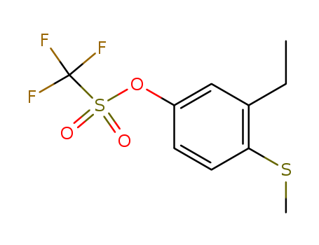 Methanesulfonic acid, trifluoro-, 3-ethyl-4-(methylthio)phenyl ester