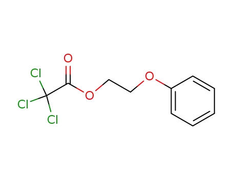 Molecular Structure of 5822-95-7 (2-phenoxyethyl trichloroacetate)