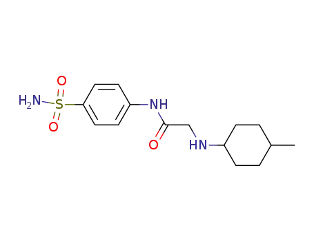 Molecular Structure of 64877-23-2 (Acetamide, N-[4-(aminosulfonyl)phenyl]-2-[(4-methylcyclohexyl)amino]-)