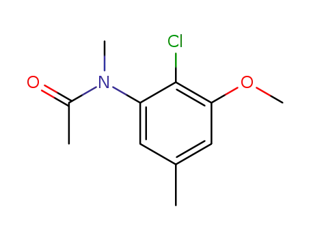 Molecular Structure of 63724-03-8 (Acetamide, N-(2-chloro-3-methoxy-5-methylphenyl)-N-methyl-)
