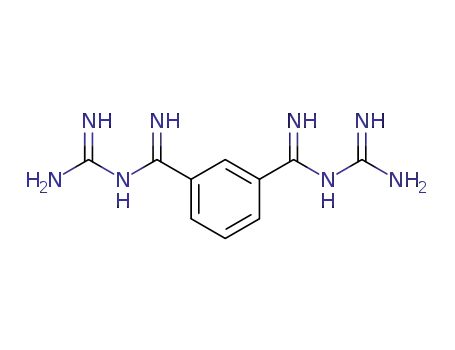 Molecular Structure of 15884-29-4 (1,3-Benzenedicarboximidamide,N1,N3-bis(aminoiminomethyl)-)