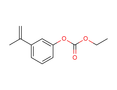 Molecular Structure of 54932-81-9 (Carbonic acid ethyl 3-(1-methylethenyl)phenyl ester)