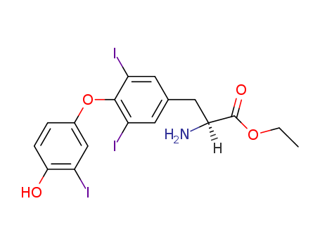 L-Tyrosine, O-(4-hydroxy-3-iodophenyl)-3,5-diiodo-, ethyl ester
