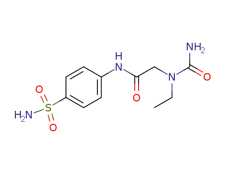 Molecular Structure of 64876-42-2 (Acetamide, 2-[(aminocarbonyl)ethylamino]-N-[4-(aminosulfonyl)phenyl]-)