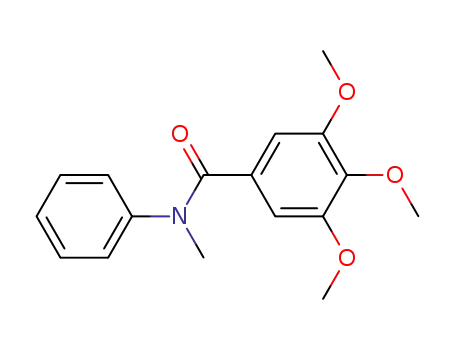 Molecular Structure of 6597-30-4 (Benzamide, 3,4,5-trimethoxy-N-methyl-N-phenyl-)