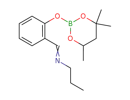 Molecular Structure of 61676-54-8 (1-Propanamine,
N-[[2-[(4,4,6-trimethyl-1,3,2-dioxaborinan-2-yl)oxy]phenyl]methylene]-)