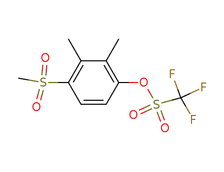 Molecular Structure of 57728-93-5 (Methanesulfonic acid, trifluoro-, 2,3-dimethyl-4-(methylsulfonyl)phenyl
ester)