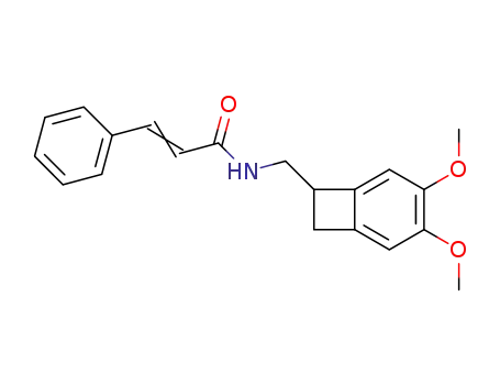 Molecular Structure of 35202-56-3 (N-[(3,4-dimethoxybicyclo[4.2.0]octa-1,3,5-trien-7-yl)methyl]-3-phenylprop-2-enamide)