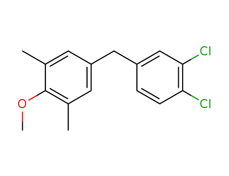 Benzene, 5-[(3,4-dichlorophenyl)methyl]-2-methoxy-1,3-dimethyl-