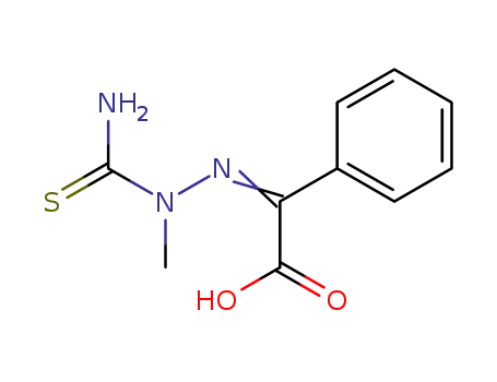 Molecular Structure of 62642-22-2 (Benzeneacetic acid, a-[(aminothioxomethyl)methylhydrazono]-)