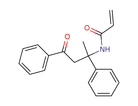 Molecular Structure of 20282-44-4 (2-Propenamide, N-(1-methyl-3-oxo-1,3-diphenylpropyl)-)