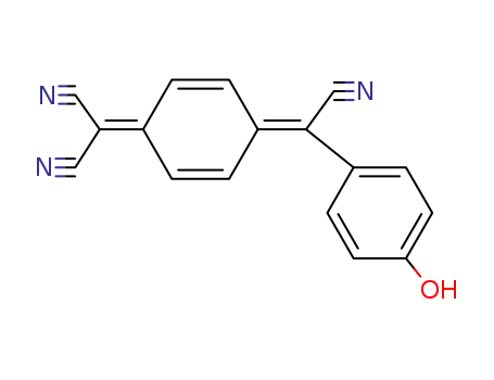 Molecular Structure of 61227-67-6 (Propanedinitrile,
[4-[cyano(4-hydroxyphenyl)methylene]-2,5-cyclohexadien-1-ylidene]-)
