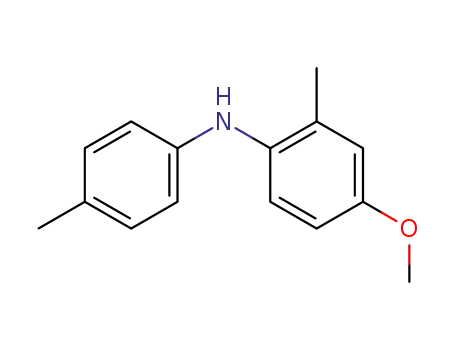 Molecular Structure of 41317-18-4 (Benzenamine, 4-methoxy-2-methyl-N-(4-methylphenyl)-)