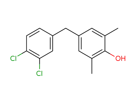 Molecular Structure of 61259-77-6 (Phenol, 4-[(3,4-dichlorophenyl)methyl]-2,6-dimethyl-)
