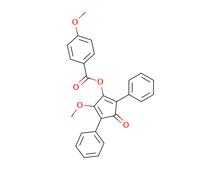Benzoic acid,4-methoxy-, 5-methoxy-3-oxo-2,4-diphenyl-1,4-cyclopentadien-1-yl ester cas  22837-61-2