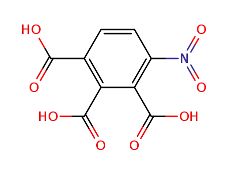 Molecular Structure of 3807-79-2 (1,2,3-Benzenetricarboxylic acid, 4-nitro-)