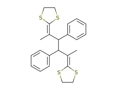 Molecular Structure of 62499-81-4 (1,3-Dithiolane, 2,2'-(1,4-dimethyl-2,3-diphenyl-1,4-butanediylidene)bis-)