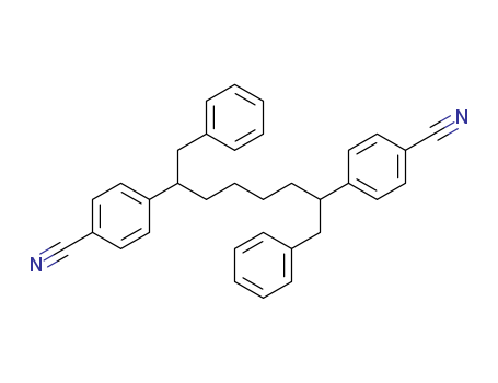 Benzonitrile,4,4'-[1,6-bis(phenylmethyl)-1,6-hexanediyl]bis- cas  10270-32-3