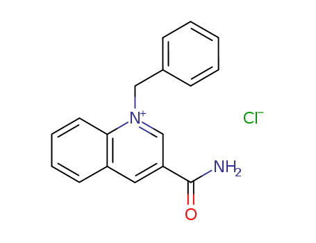 Molecular Structure of 17261-23-3 (Quinolinium, 3-(aminocarbonyl)-1-(phenylmethyl)-, chloride)