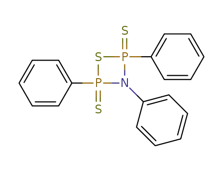 Molecular Structure of 15435-17-3 (1,3,2,4-Thiazadiphosphetidine,2,3,4-triphenyl-, 2,4-disulfide)