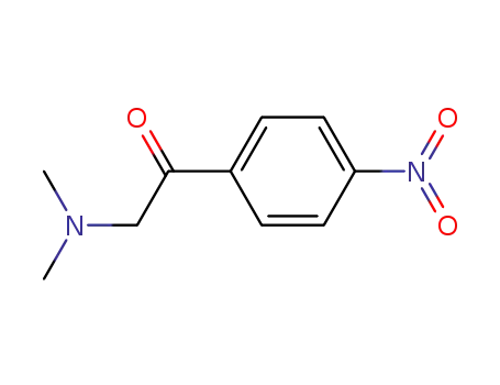 Molecular Structure of 62497-86-3 (Ethanone, 2-(dimethylamino)-1-(4-nitrophenyl)-)