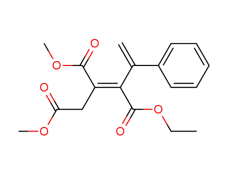 Molecular Structure of 62732-61-0 (2,4-Pentadiene-1,2,3-tricarboxylic acid, 4-phenyl-, 3-ethyl 1,2-dimethyl
ester, (E)-)