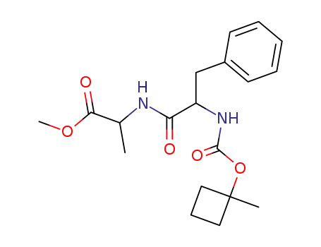 Molecular Structure of 59602-95-8 (L-Alanine, N-[N-[[(1-methylcyclobutyl)oxy]carbonyl]-L-phenylalanyl]-,
methyl ester)