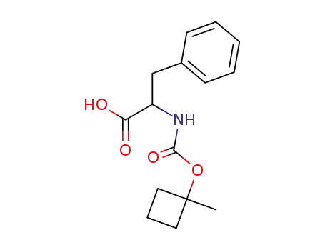 Molecular Structure of 59602-94-7 (L-Phenylalanine, N-[[(1-methylcyclobutyl)oxy]carbonyl]-)