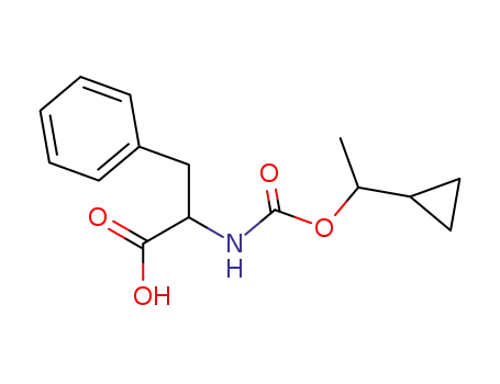 Molecular Structure of 57282-38-9 (L-Phenylalanine, N-[(1-cyclopropylethoxy)carbonyl]-)