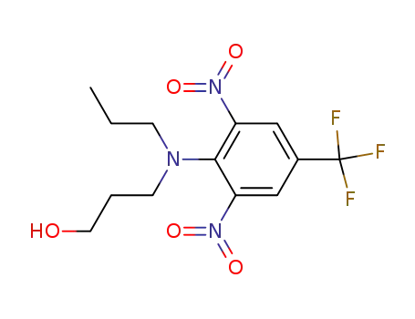 Molecular Structure of 62421-60-7 (1-Propanol, 3-[[2,6-dinitro-4-(trifluoromethyl)phenyl]propylamino]-)