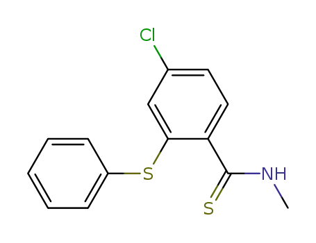 4-Chloro-N-methyl-2-(phenylsulfanyl)benzene-1-carbothioamide