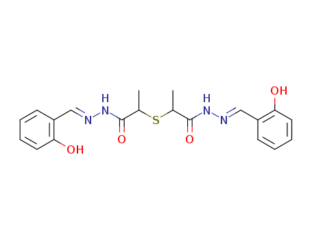 N-[(Z)-(6-oxo-1-cyclohexa-2,4-dienylidene)methyl]-2-[1-[[[(Z)-(6-oxo-1-cyclohexa-2,4-dienylidene)methyl]amino]carbamoyl]ethylsulfanyl]propanehydrazide cas  6334-44-7